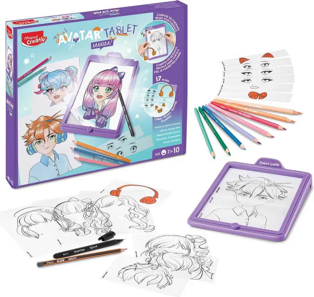 Table Lumineuse Maped : Réussissez vos Dessins Manga sans Difficulté LED