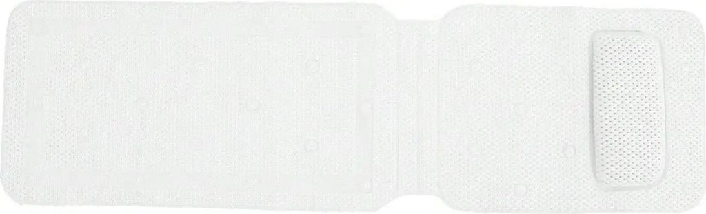 Badewannenmatte mit Kissen - PVC-Schaum - Rutschfest - Feuchtigkeitsbeständig - Weiches Polster - Für komfortables Baden - Weiß