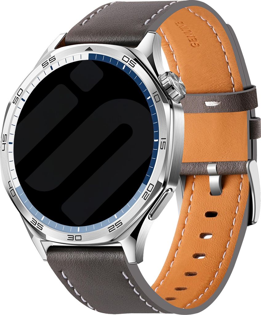 Strap-it Smartwatch Armband 22mm - Leder 'one push' Armband passend für Samsung Galaxy Watch 3 45mm - Polar Vantage M / Grit X - Huawei Watch GT 2...