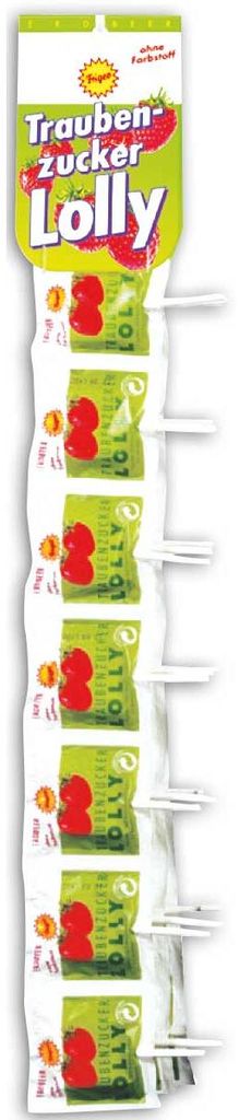 Frigeo Traubenzucker Lolly Erdbeer 7er Produktbild 