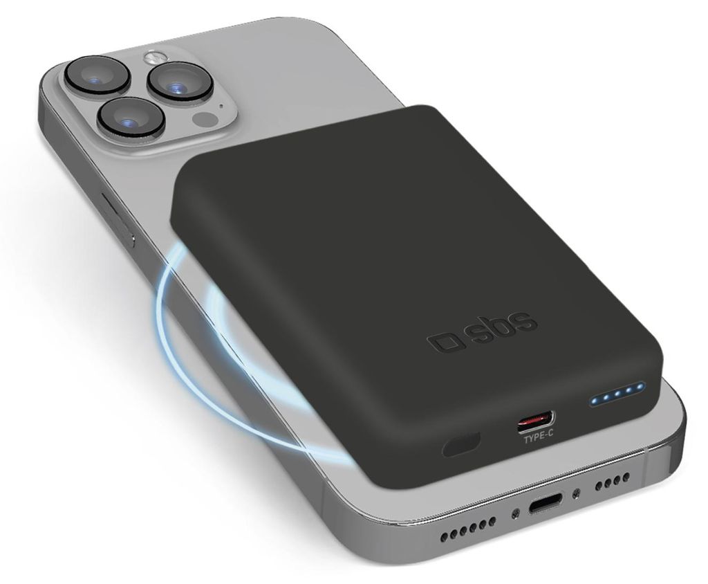 SBS Batterie externe magnétique sans fil 5000 mAh Image du produit 