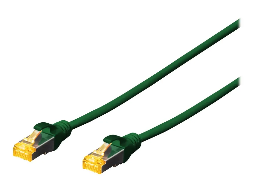Digitus Cavo Ethernet Cat 6A 1m Verde S/FTP: Gioca Senza Lag 10Gbps