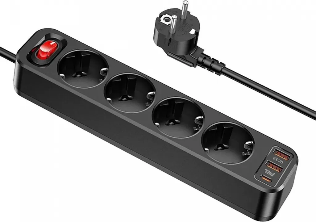 Hoco NS1 Ciabatta Elettrica Sicura per Bambini con USB PD 20W