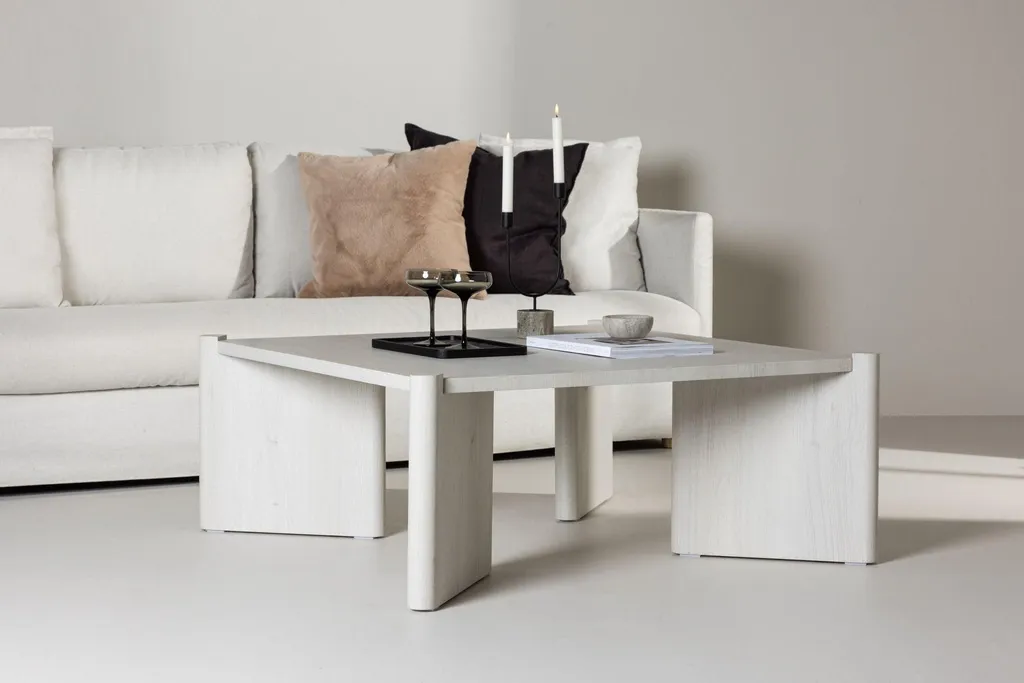 Table basse robuste Rogaland whitewash facile à nettoyer et durable - 6