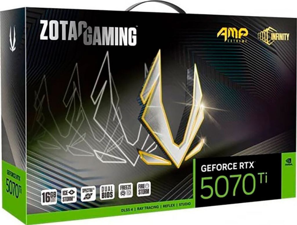 Zotac RTX 5070 TI AMP Extreme Infinity  16GB GDDR7 HDMI Zdjęcie produktu 