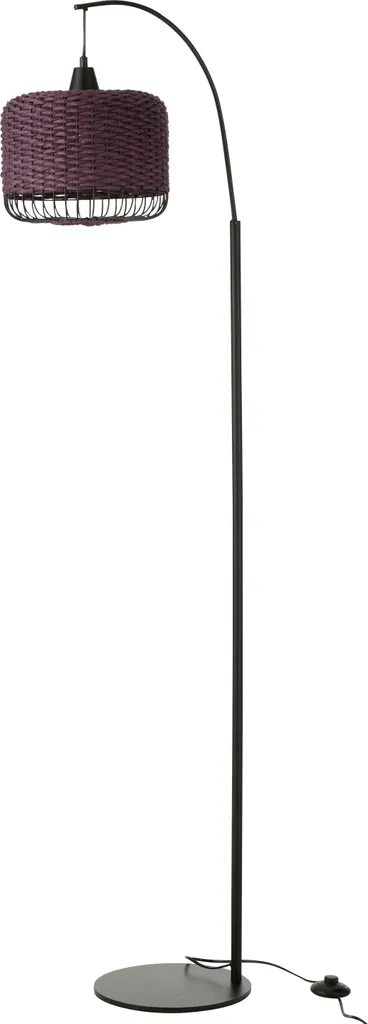 Lampadaire Lanterne en Métal Violet - Luminaire sur Pied Intérieur