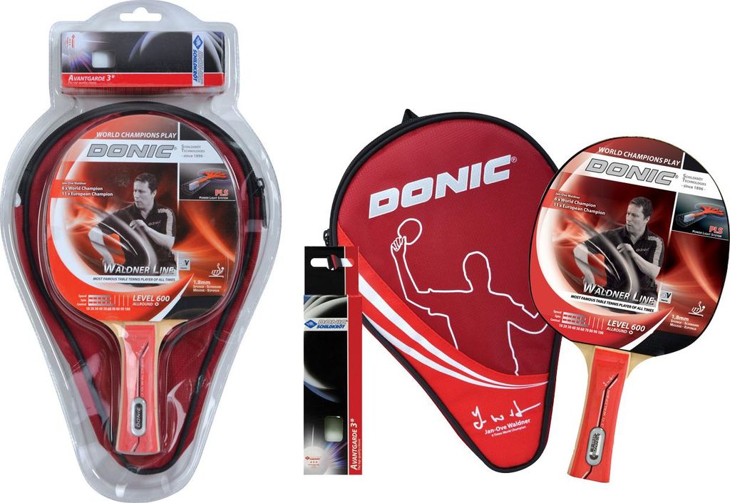 Donic Tischtennis Schlägerset "Waldner 600" mit 1 Schläger Produktbild 