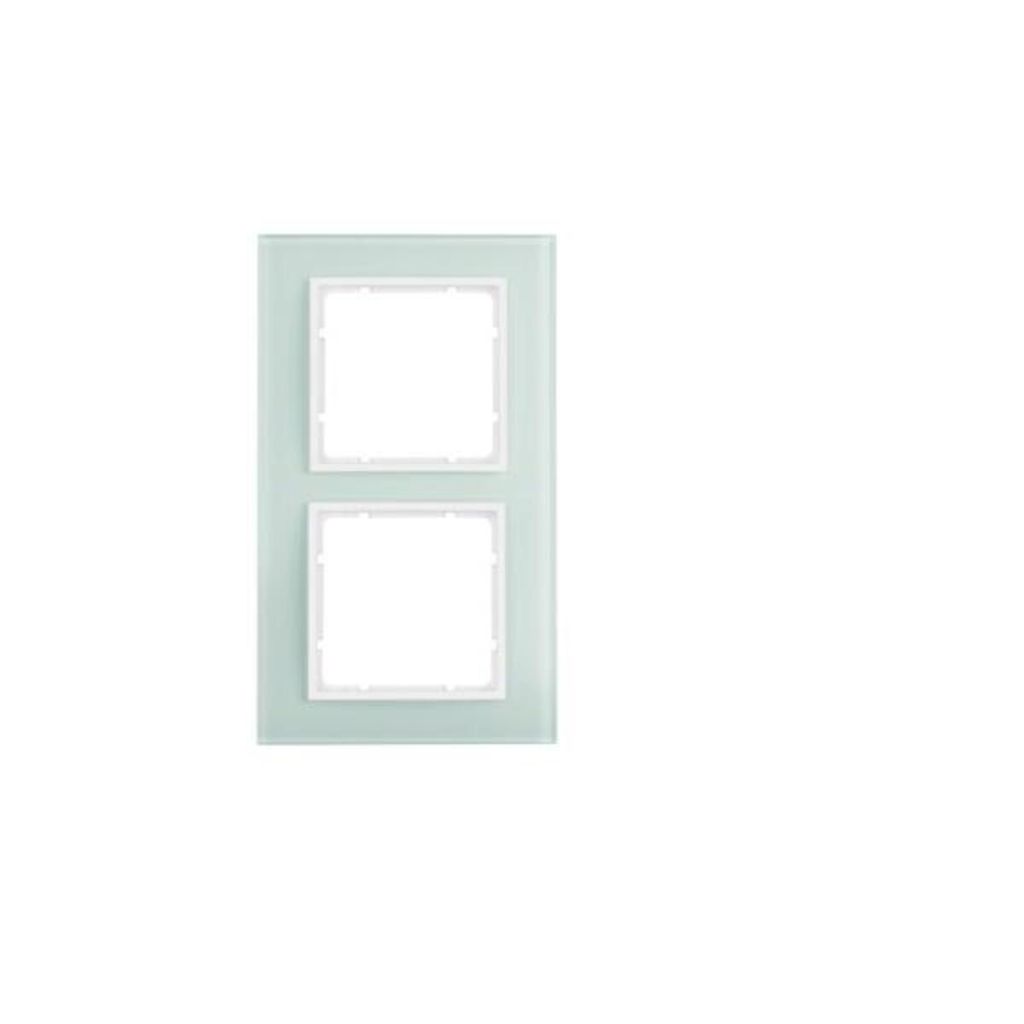 Berker B.7 Rahmen 2fach Glas, polarweiß, 1 Stk.