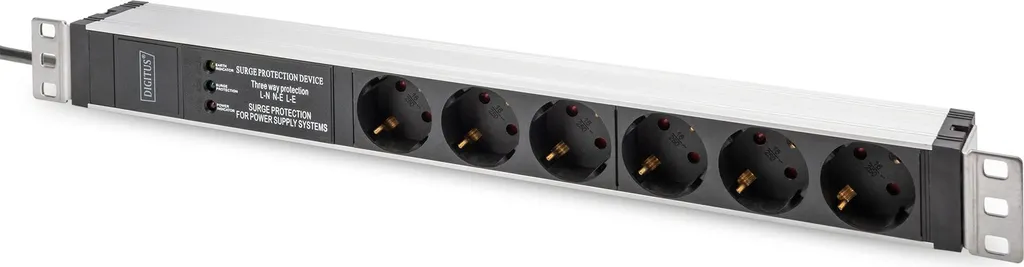 Unité Distribution Énergie 1U Digitus 6 Prises pour Baie Serveur 19