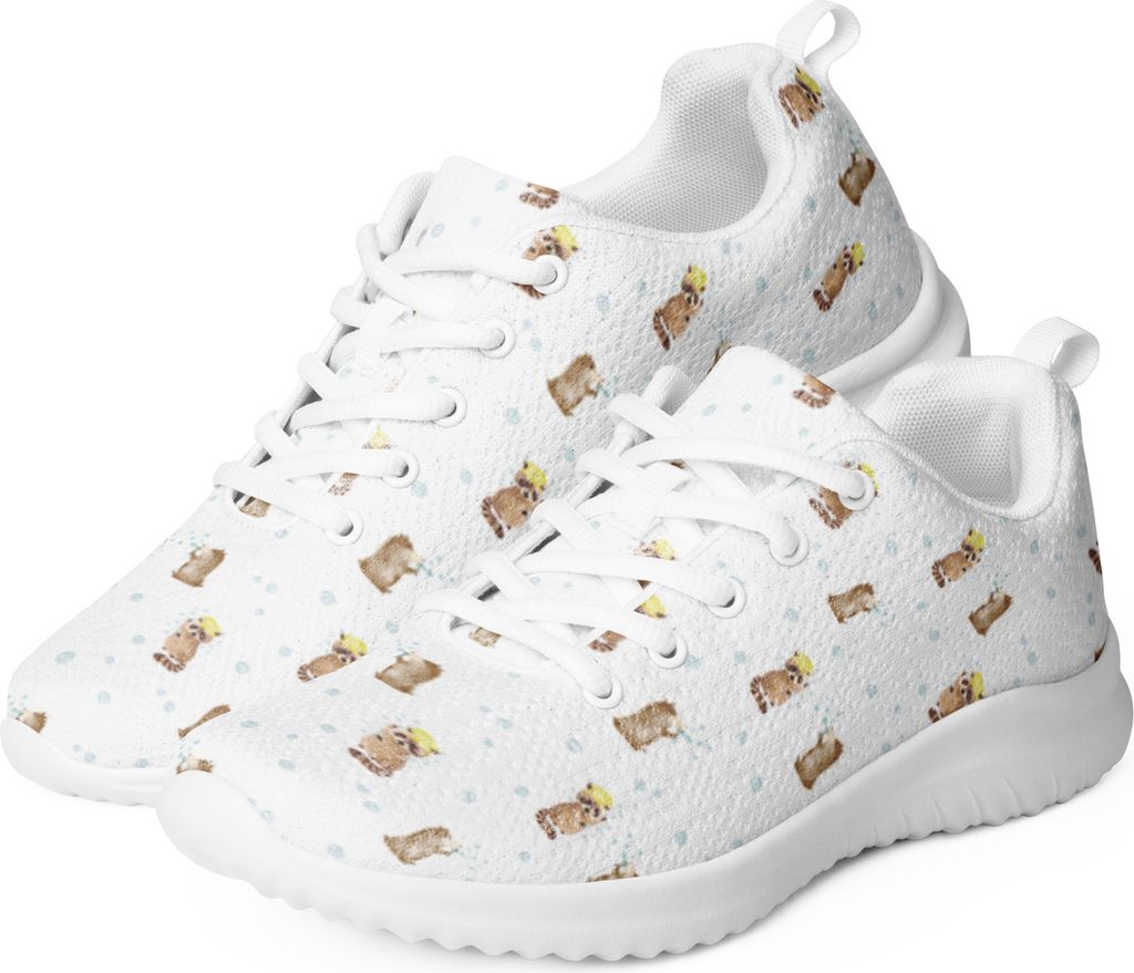 Mr. & Mrs. Panda Damen Sneaker Waschbär Größe 38 - Weiß - Geschenk, Lustige Sprüche, Fitnessschuh, Tagträumen, Plan, Seifenblasen, Fröhlich,...