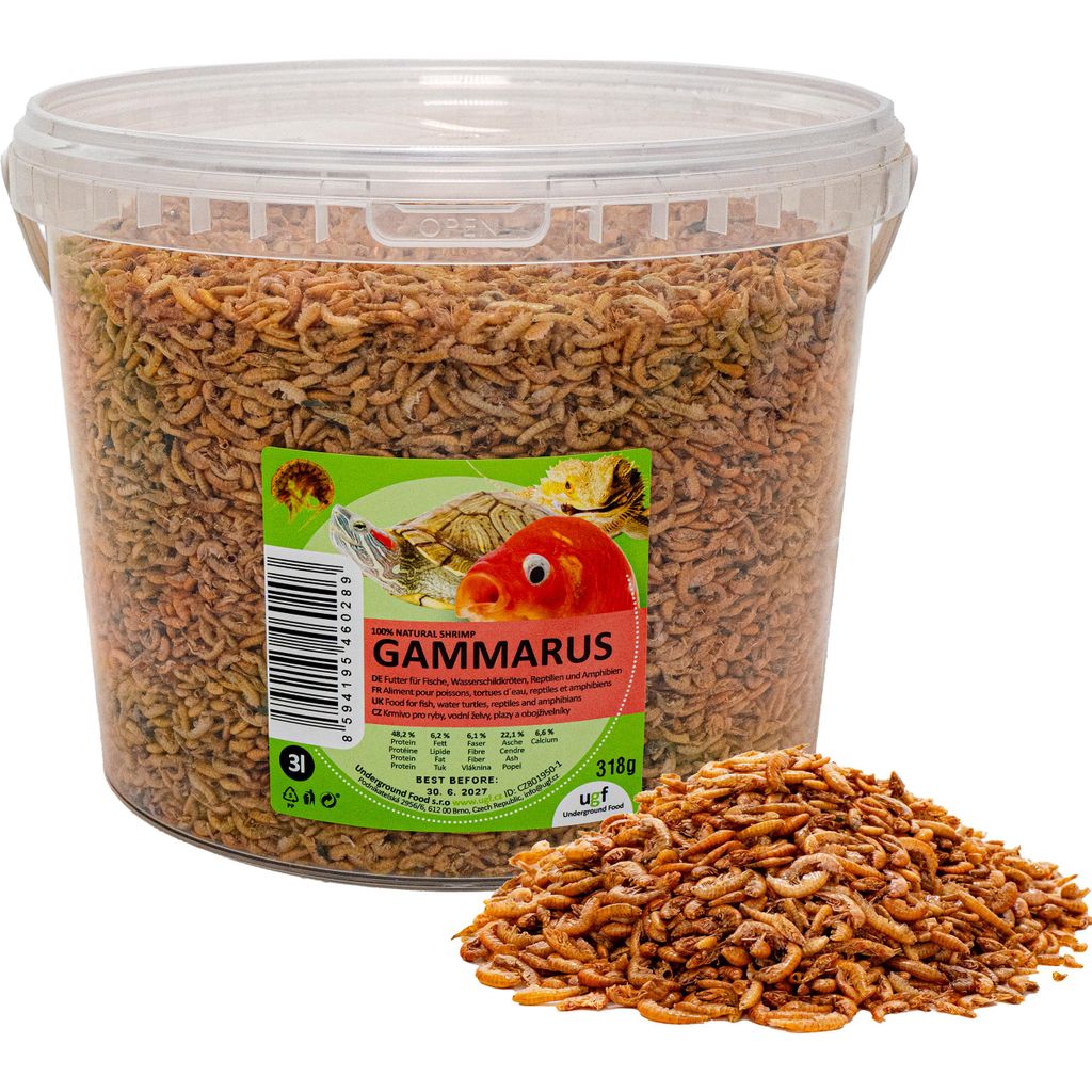 UGF Premium Gammarus – Getrocknete Bachflohkrebse 300g (3L) Produktbild 