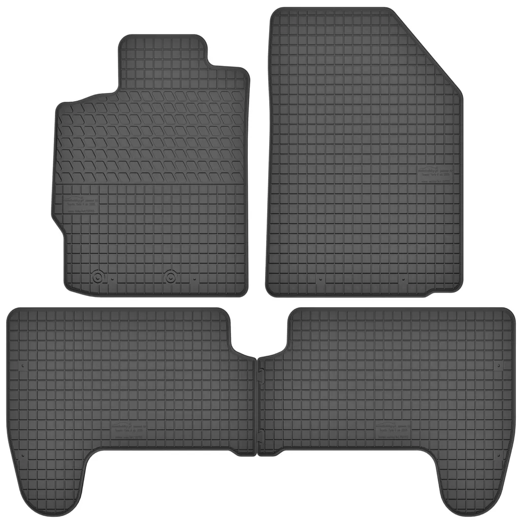 Set Tappetini in Gomma Toyota Yaris II 2005-2011 | Anti-Odore e Lavabili