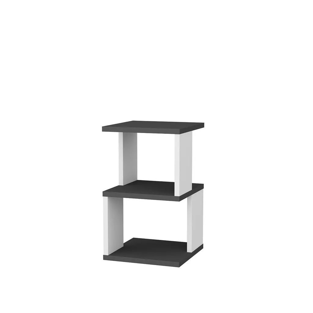 Table de chevet compacte Carter Anthracite, 30cm - Pour petits espaces - 4