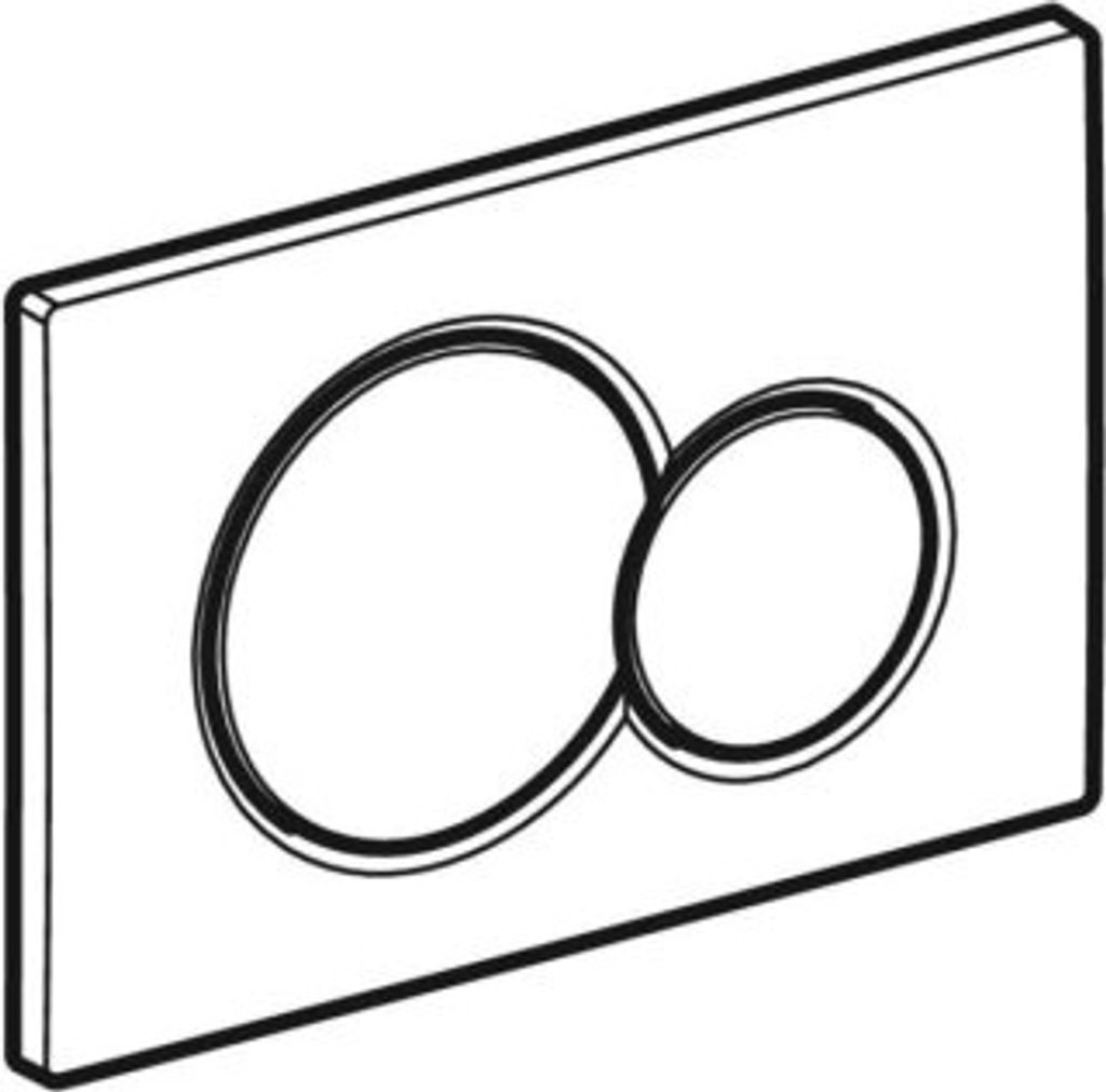 Geberit 115770SX5 Sigma01 BetPl., für 2-Mengen-Spülung