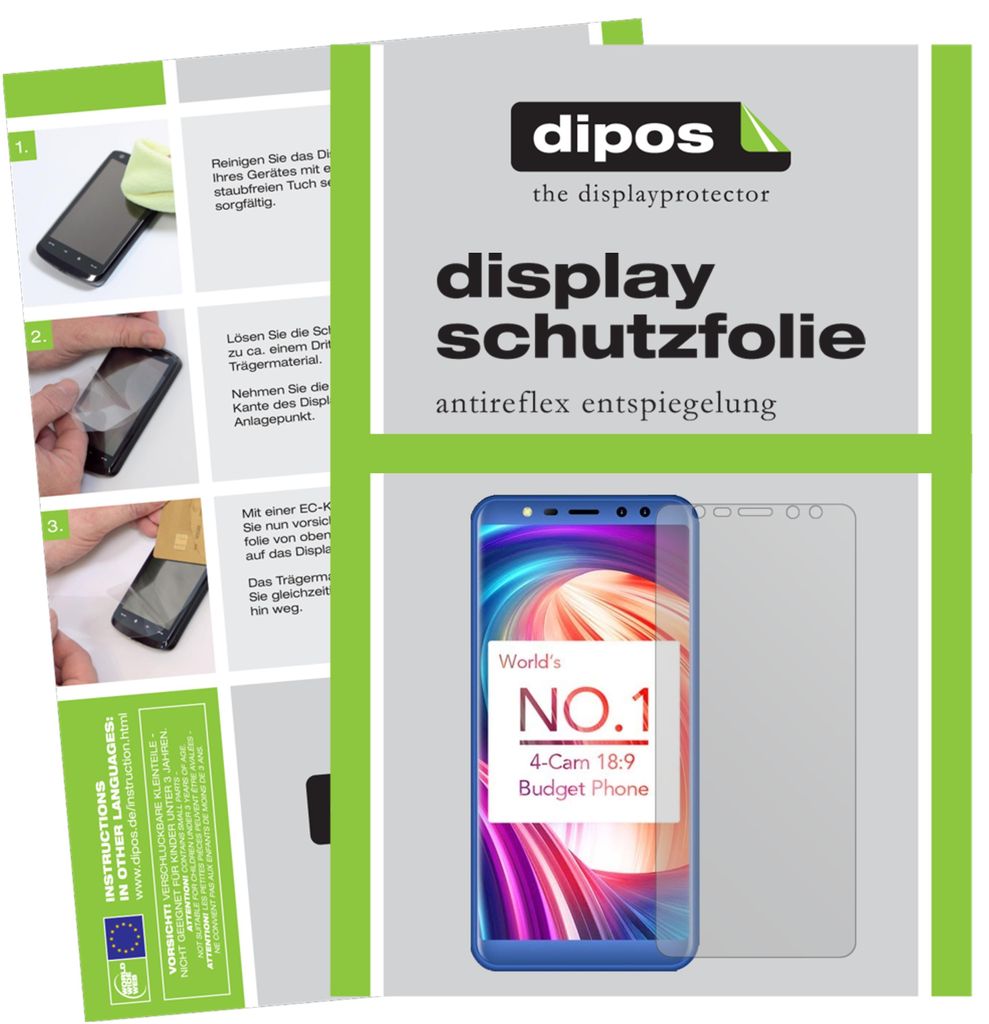 3+3x Schutzfolie für Leagoo M9 matt Displayschutzfolie Folie Display Schutz
