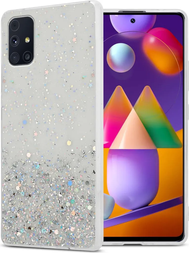 Custodia Samsung M31s Cadorabo Glitter | Cover Silicone Morbido