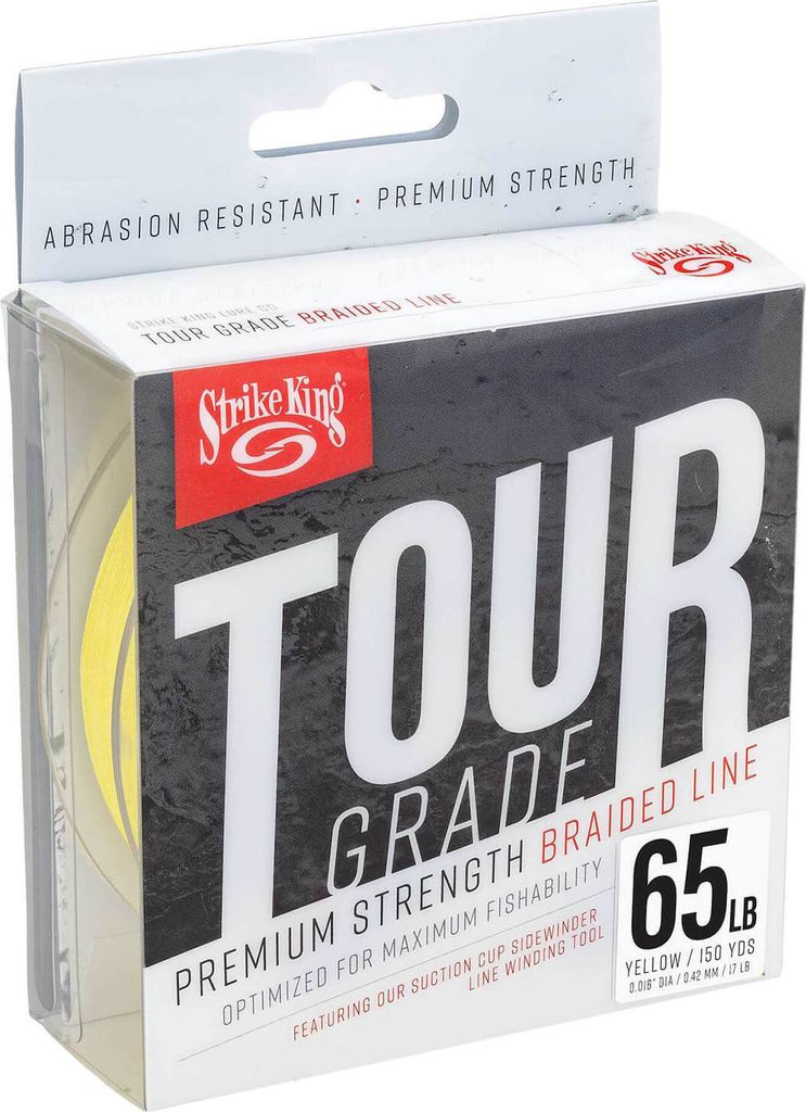 Strike King Tour Grade Geflochtene Angelschnur 137m gelb 29,48kg 0,42mm