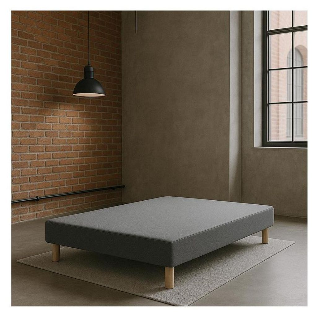 Sommier Tapissier Gris 130x190 Fabrication Française Image du produit 