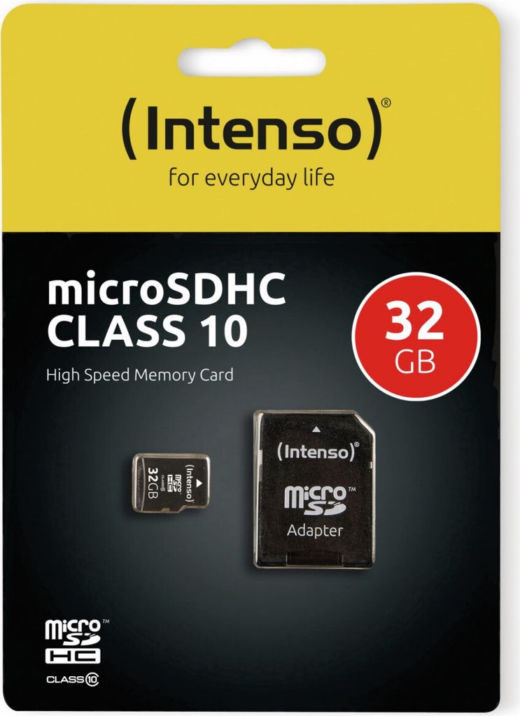 Karta SD MicroSD 32 GB Intenso Class10 wraz z adapterem SD Zdjęcie produktu 11