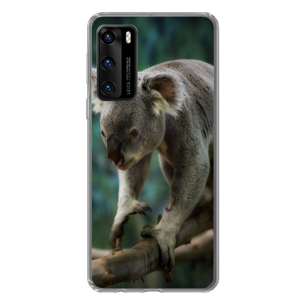 MuchoWow Handyhülle Schutzhülle Hülle für Huawei P40 Koala - Baum - Klettern - Kinder - Jungen - Mädchen Silikon Softcase Handy Hülle - Han...