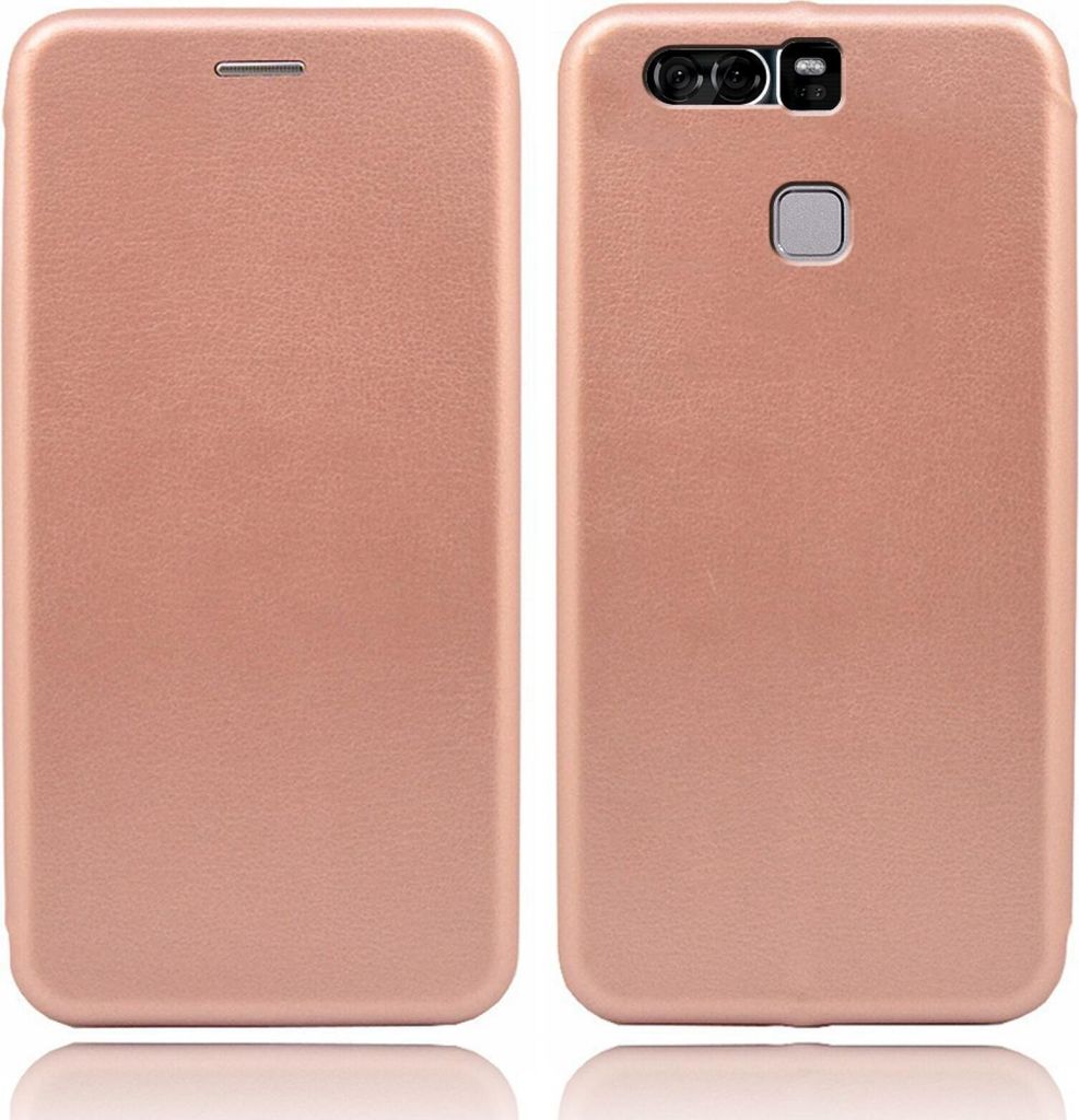 Handy Schutz Hülle für Huawei P9 Plus Handytasche mit Magnetdeckel Kartenfach und Standfunktion Klapphülle Rosegold