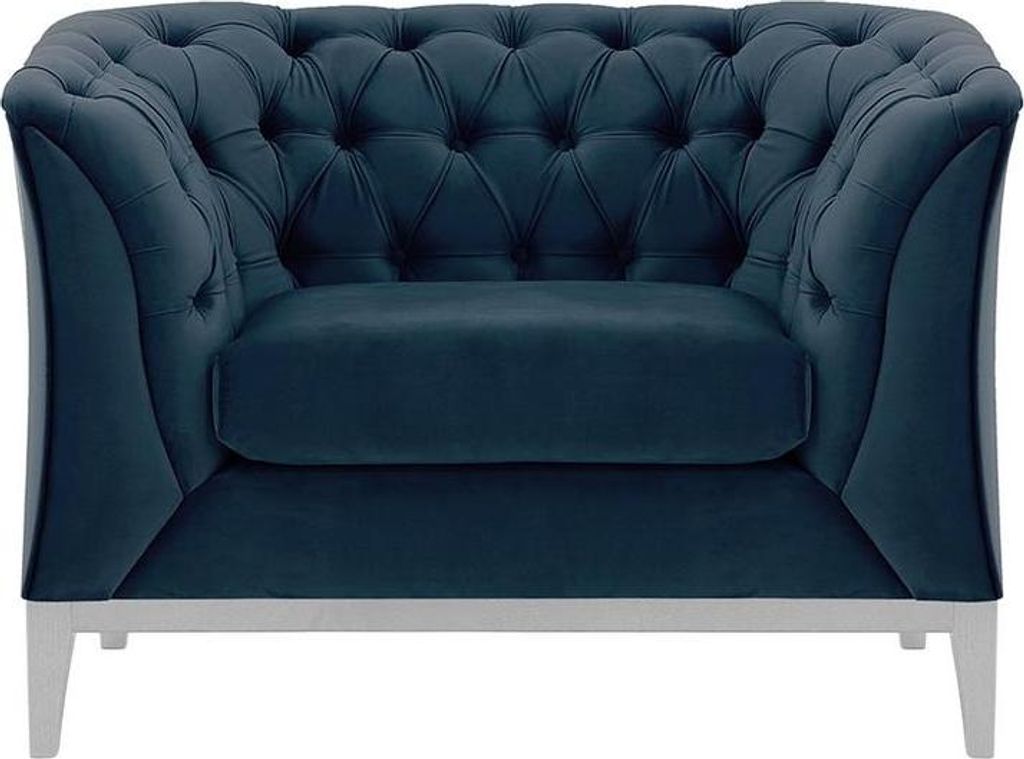 Sessel Chesterfield Modern Wood aus medizinischem Schaumstoff-Velluto 11-white