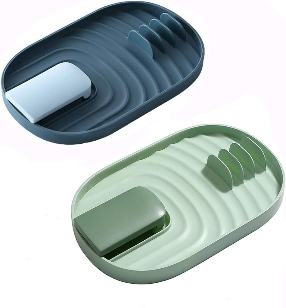 2 Pieces Foldable Lid Holder,Kitchen Utensil Rest Rack,Kitchen Utensil Laying Spoon Rest Shelf for Cooking Utensils