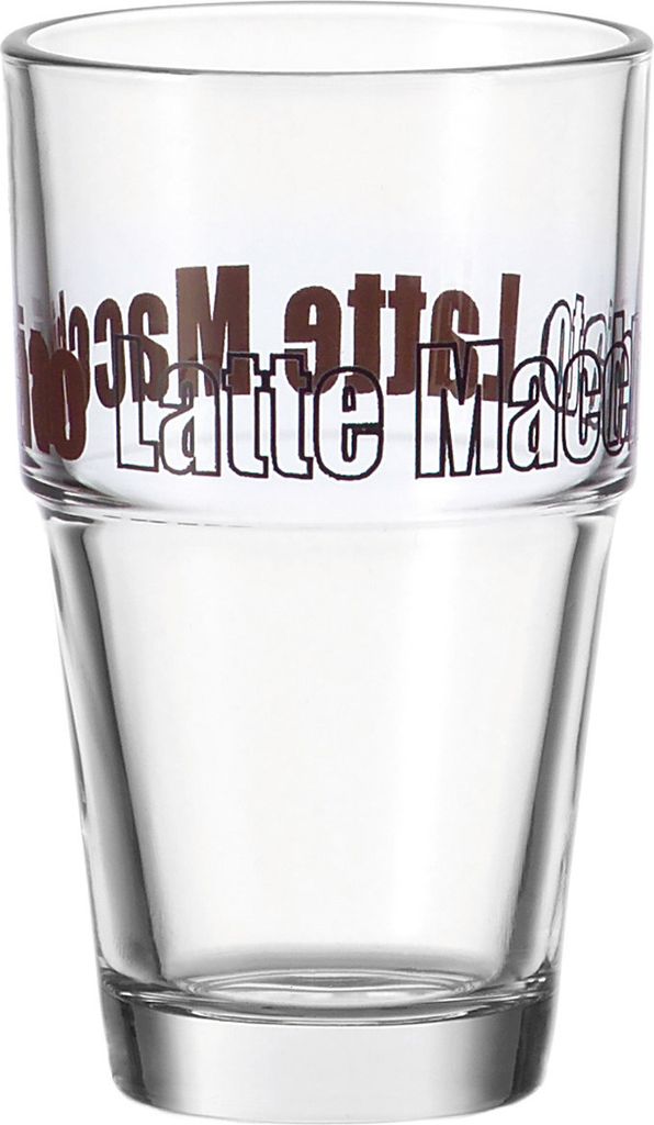 Leonardo Serie 'Solo' Becher Latte Macchiato mit Aufdruck (1 Stk.)