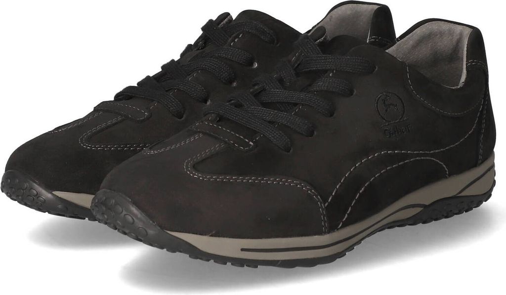 Gabor Low Sneaker Damen Rauleder Schwarz Größe: 51/2 Produktbild 