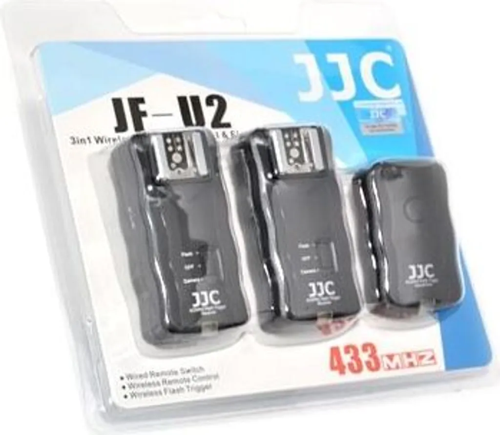 JF-U2 Déclencheur flash studio 16 canaux portée 30m avec 2 récepteurs