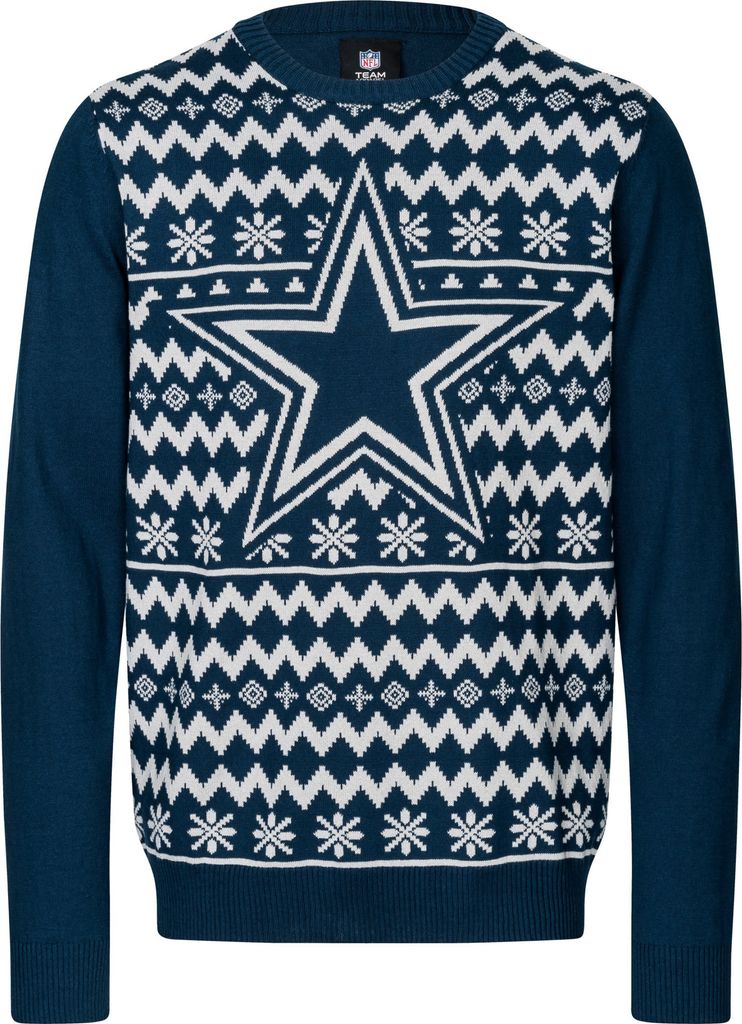 NFL Dallas Cowboys Ugly Sweater Big Logo 2-Color Christmas Produktbild 1
