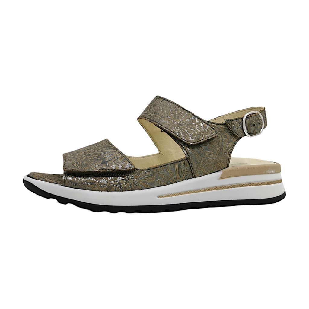 Waldläufer Hal Damen Sandalette in Gold, Größe 6