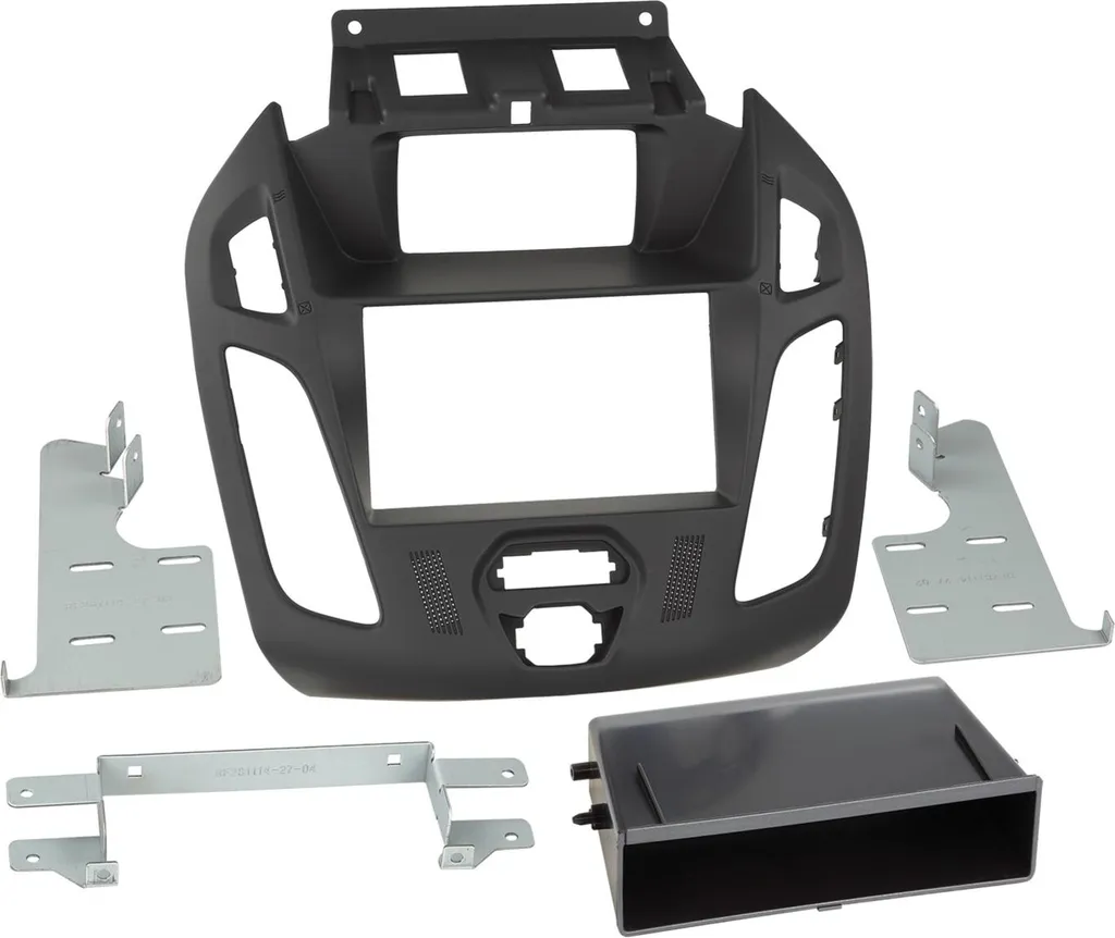 Kit Façade Autoradio 2-DIN Noir avec Rangement pour Ford Transit Connect 13