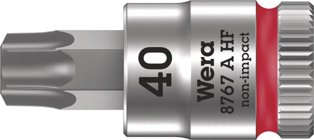 Steckschlüsseleinsatz 8767 A HF TORX 1/4 Zoll T40 L.28mm WERA