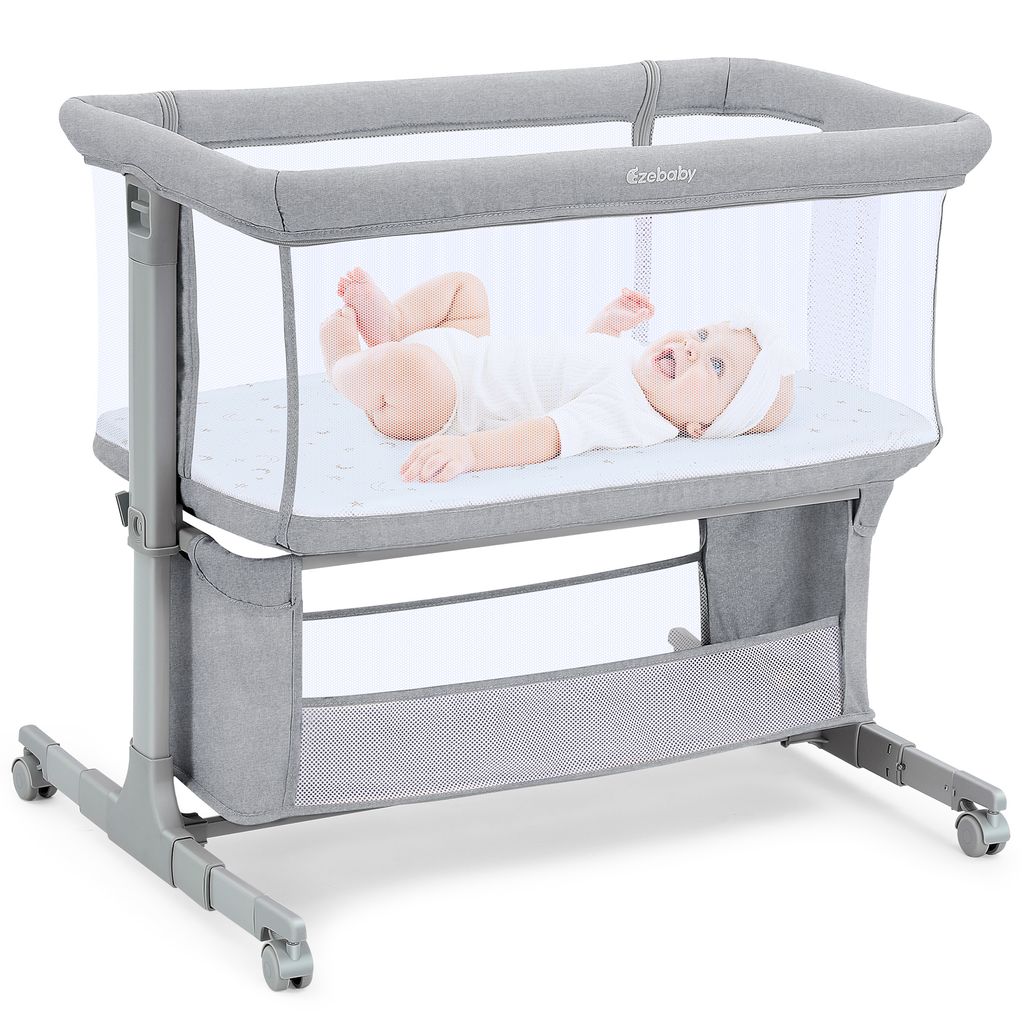 Beistellbett Baby Bettseitiger Bassinet für Neugeborene Produktbild 