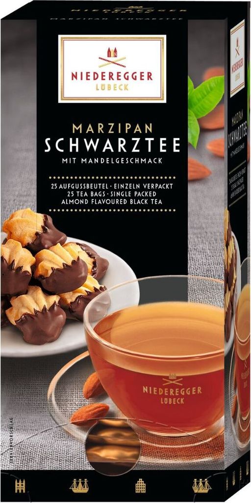 Marzipan Schwarztee, Niederegger Produktbild 