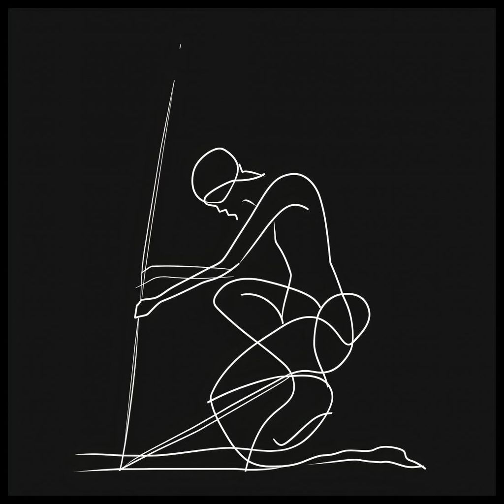 Plakat 60x60cm Linie