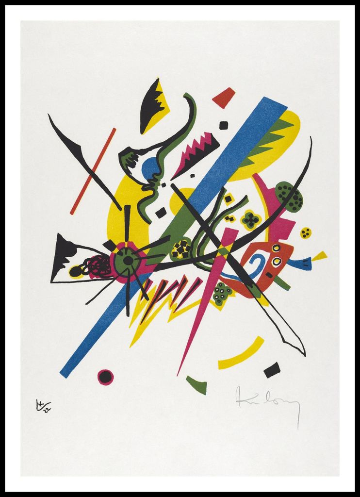 Plakat 70x100cm Kleine Welten I, Wassily Kandinsky Vintage Salon