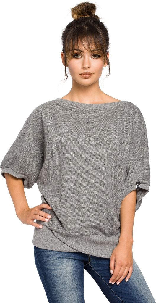 BeWear Damenbluse Lara B048 dunkelgrau L/XL