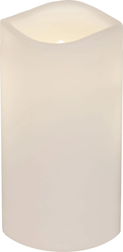 Szwedzka Świeca LED PAUL, Biała, 11,5 cm, Migoczący Płomyk, Zdjęcie produktu 