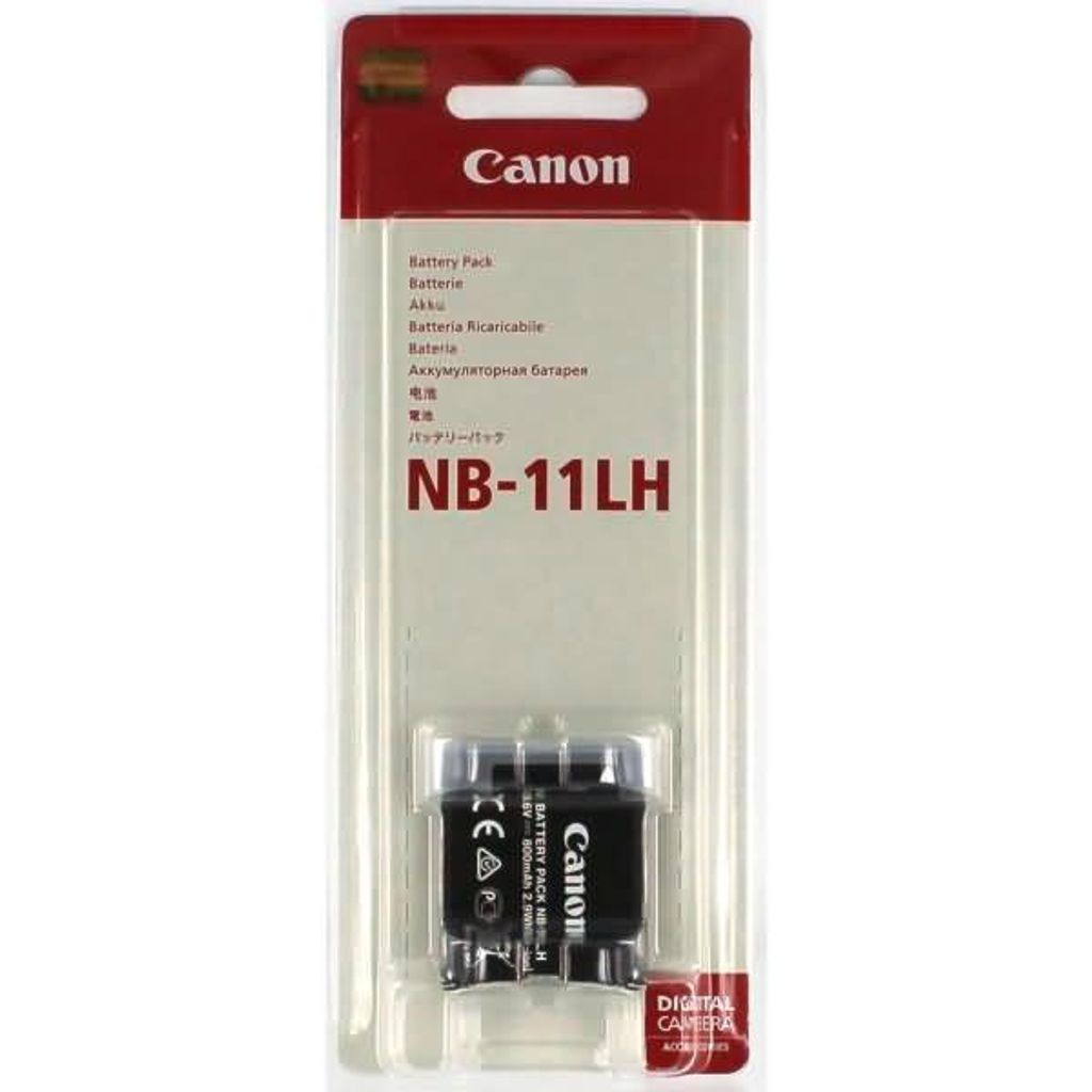 Akku für Canon IXUS 185 Li-Ion 3,6 Volt 800 mAh schwarz.