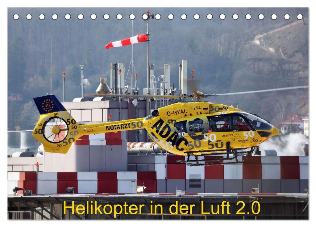 Helikopter in der Luft 2.0 (Tischkalender 2027 DIN A5 quer), CALVENDO Monatskalender