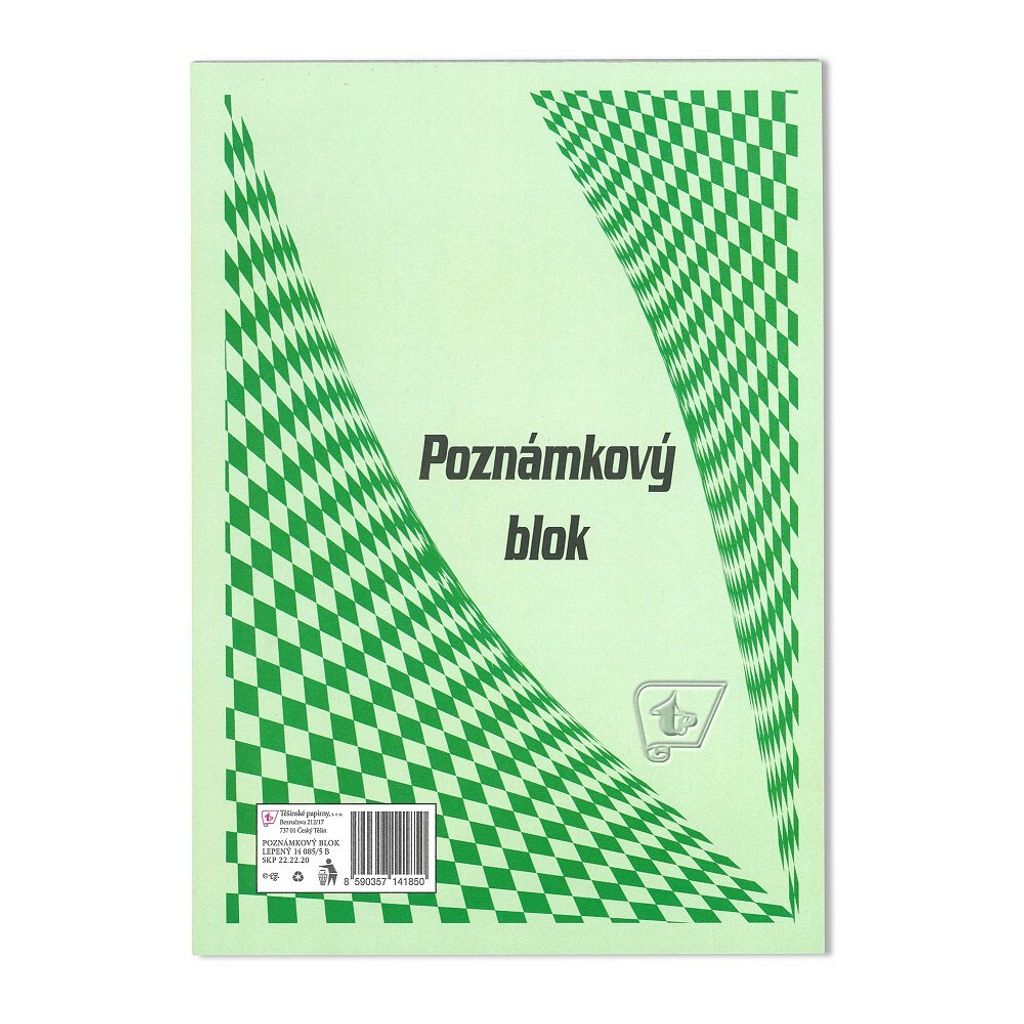Notizbuch mit Raster A4 quadratisch, 80l.