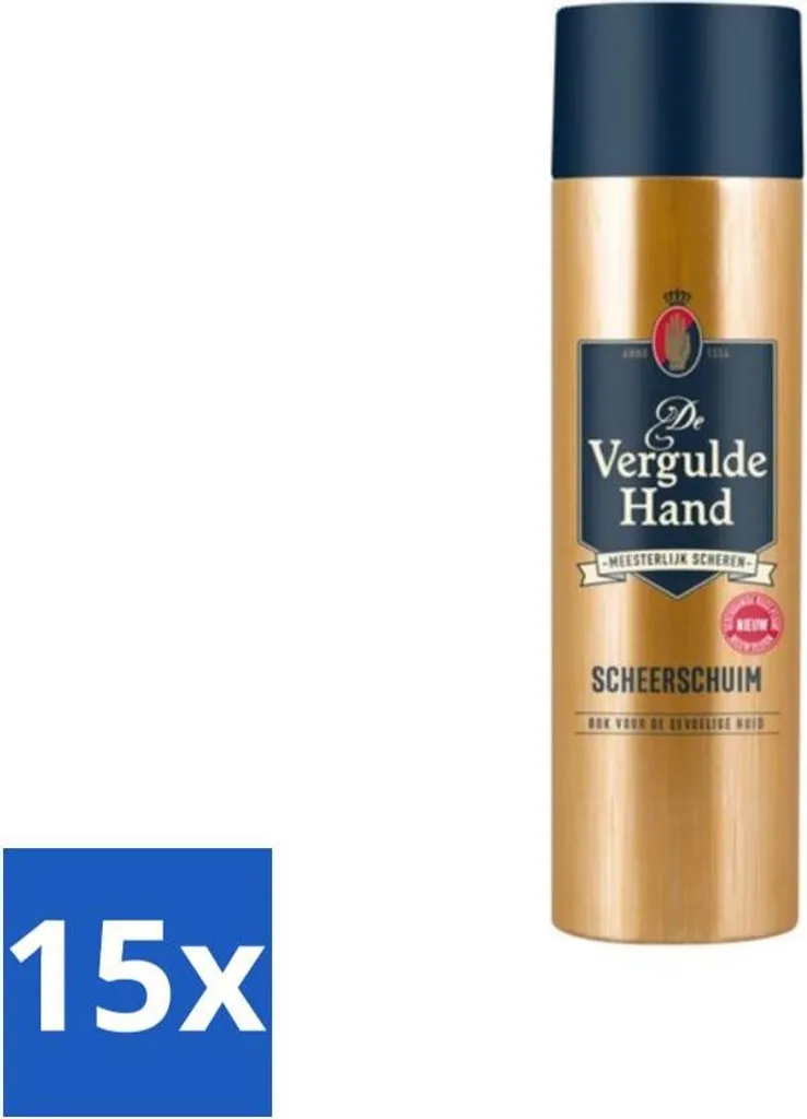 Mani Dorate Schiuma da Barba 250ml - Set 15 Pezzi Risparmio