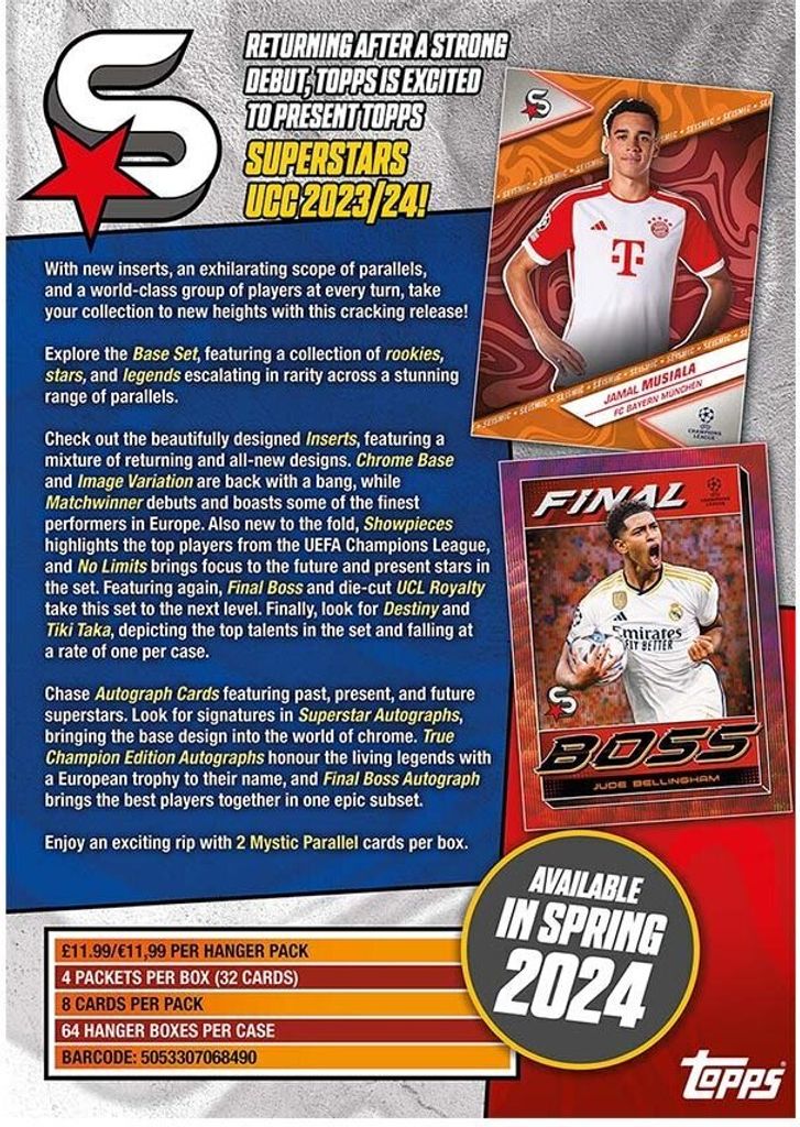 Topps UEFA Champions League Superstars 23/24 Booster Produktbild 