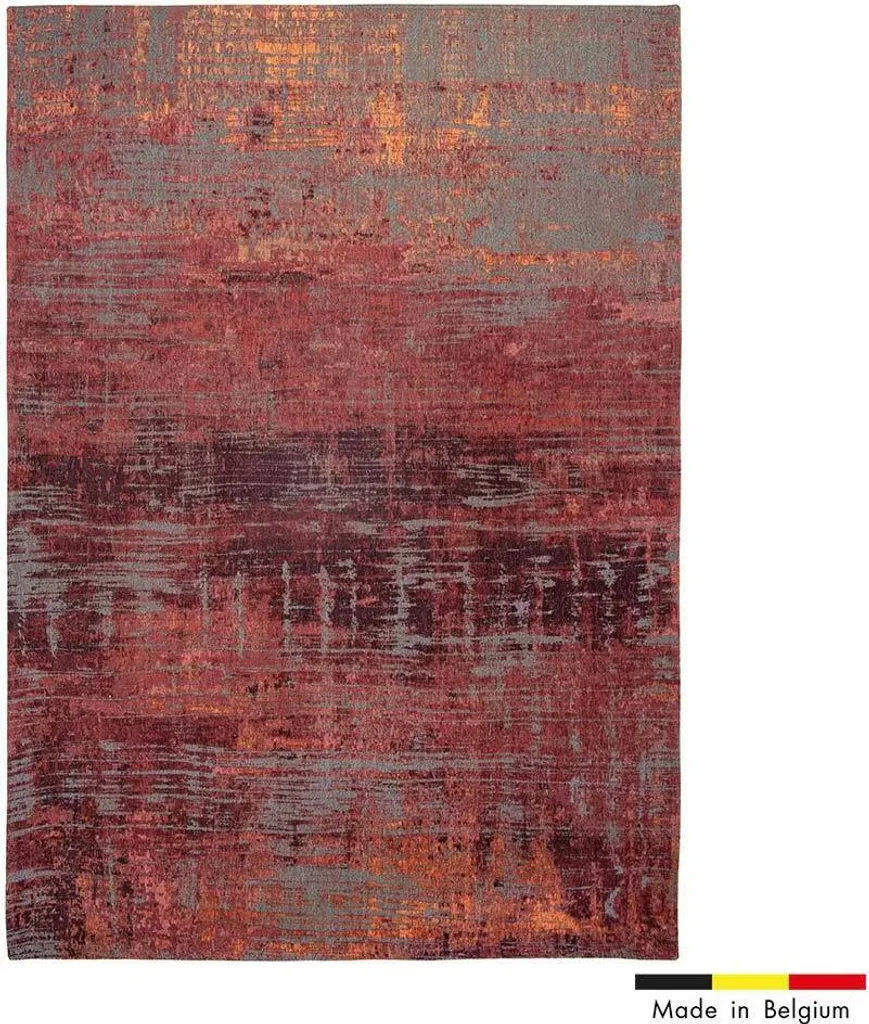 Tapis Louis de Poortere Atlantic Streaks 9125 Nassau Red Tissage Plat