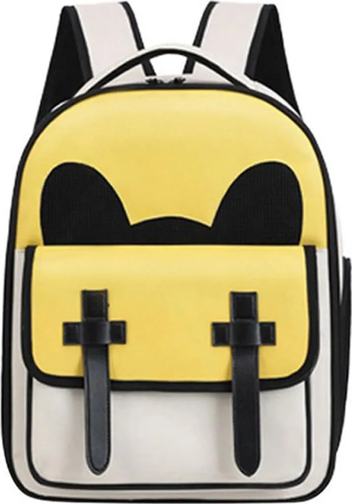 Zaino Porta Gatto INF Bianco/Giallo: Trasportino Design e Comfort