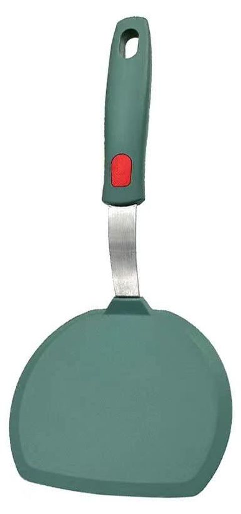 Silikonspatel, antihaftbeschichteter Pfannkuchenspatel zum Kochen und Backen, hitzebeständig bis 315 °C (grün)