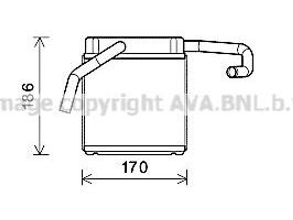 AVA FD6607 Heizsystem OE 3943167 kompatibel mit Ranger