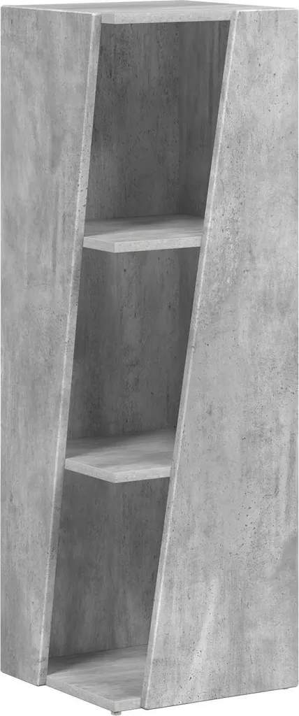 Étagère latérale grise effet béton 100,5 cm en bois robuste de qualité